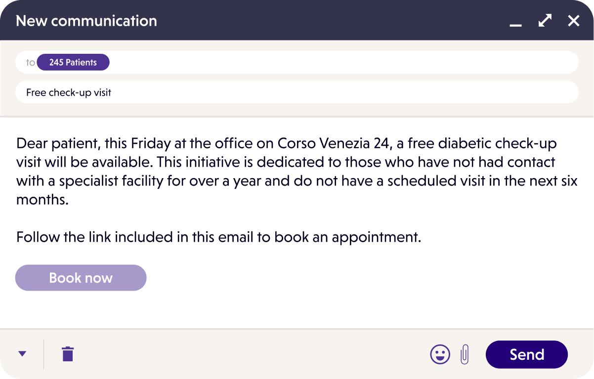 Send Communications to Patients in Just a Few Clicks